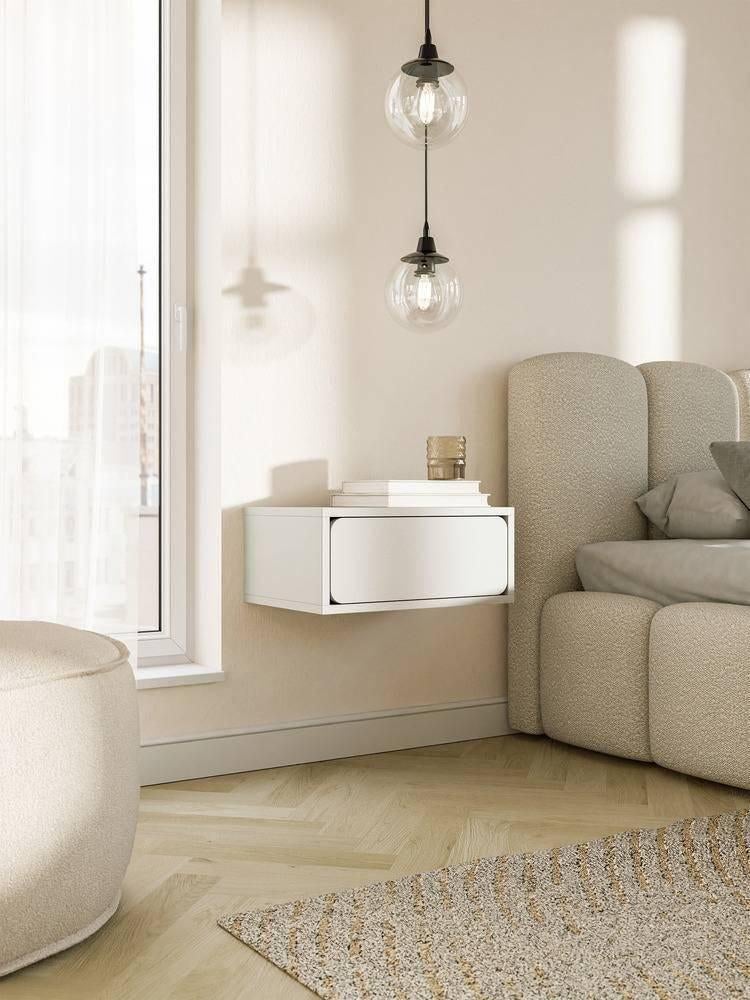 Windy nachtkastje zwevend, Huis en Inrichting, Slaapkamer | Nachtkastjes, Ophalen of Verzenden, Nieuw, Minder dan 45 cm, Minder dan 55 cm