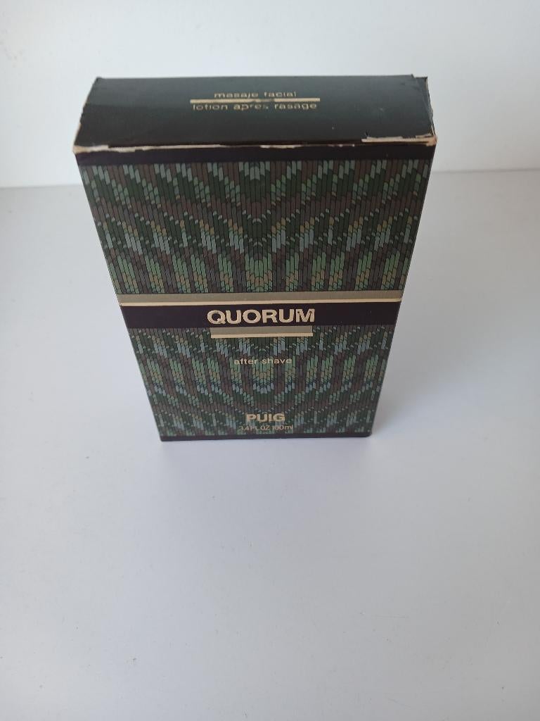 OLD VERSION Puig : Quorum after shave flacon 100 ml., Verzenden, Nieuw, Parfumfles, Gevuld