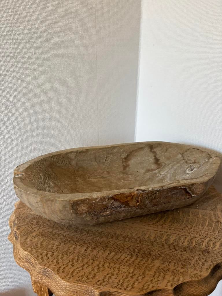 Schaal oud hout, Antiek en Kunst, Curiosa en Brocante, Ophalen of Verzenden