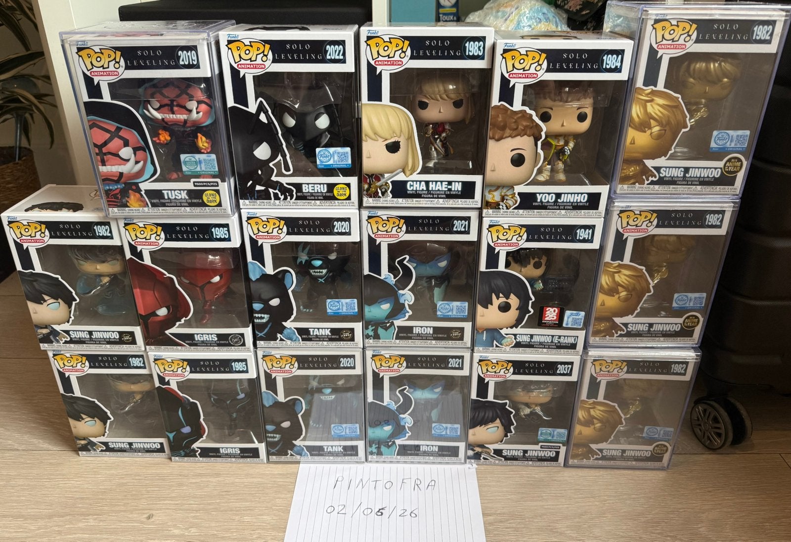 Funko pop Solo Leveling Collection 17 pieces, Ophalen of Verzenden, Zo goed als nieuw