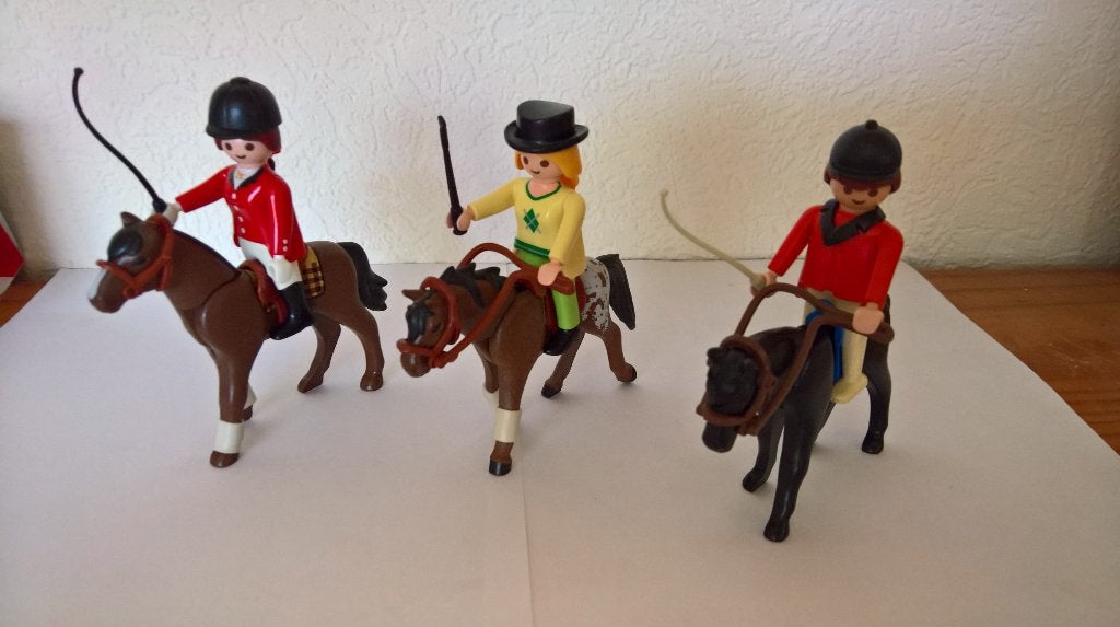 playmobil paard met ruiter, Ophalen of Verzenden, Gebruikt, Losse onderdelen
