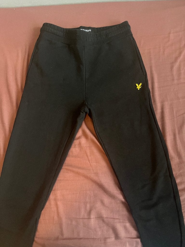 Broek, Ophalen, Zwart, Zo goed als nieuw, Lyle & Scott