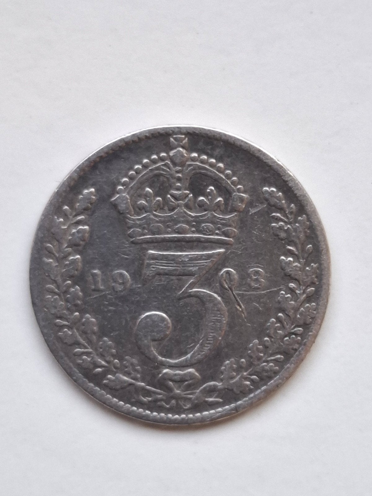 Zilveren 3 Pence Edward VII 1908, Ophalen of Verzenden