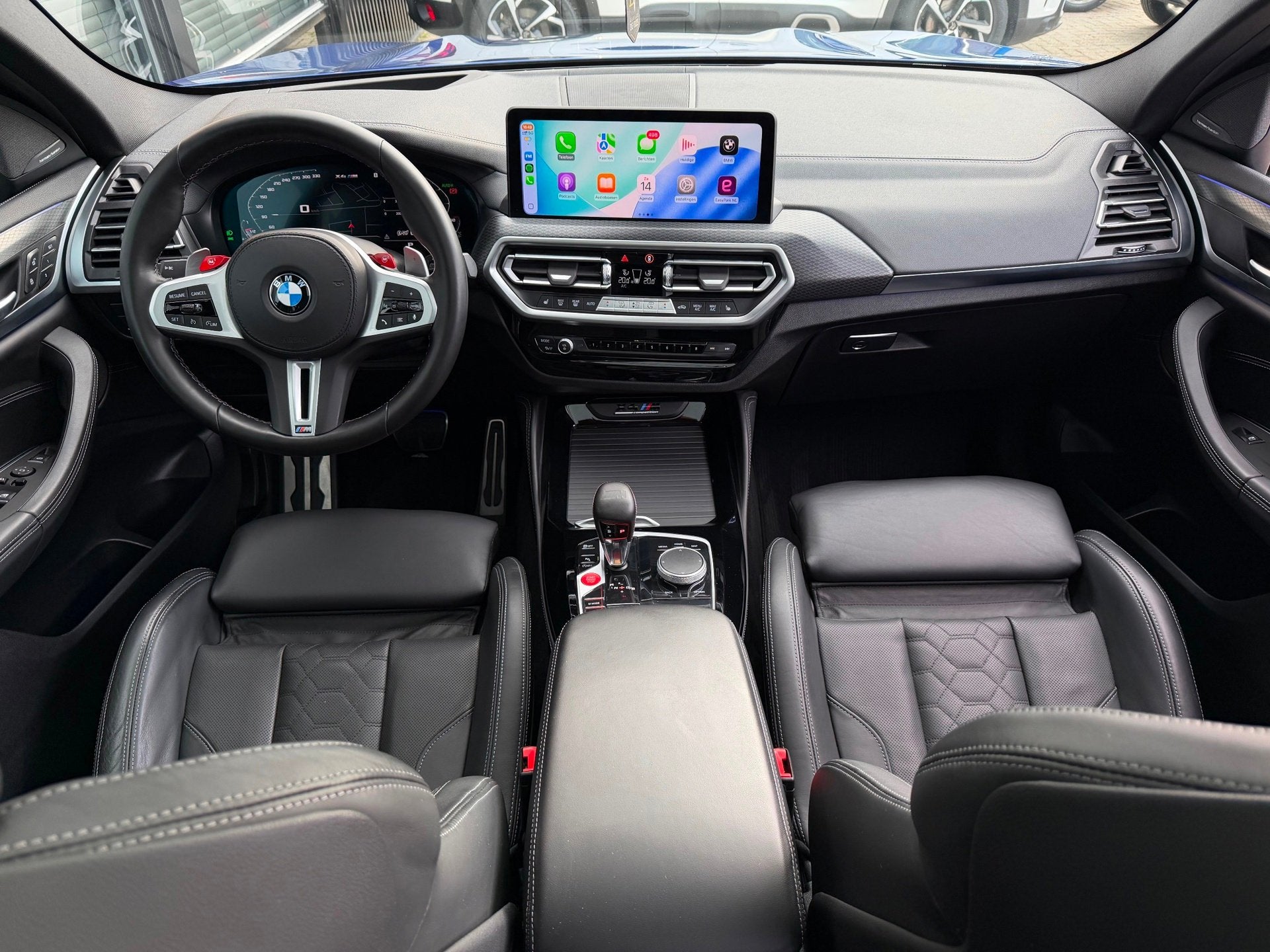 BMW X4 M Competition 510pk Panoramadak Harman Kardon Full Op, Automaat, Dealer onderhouden, Gebruikt, Zwart