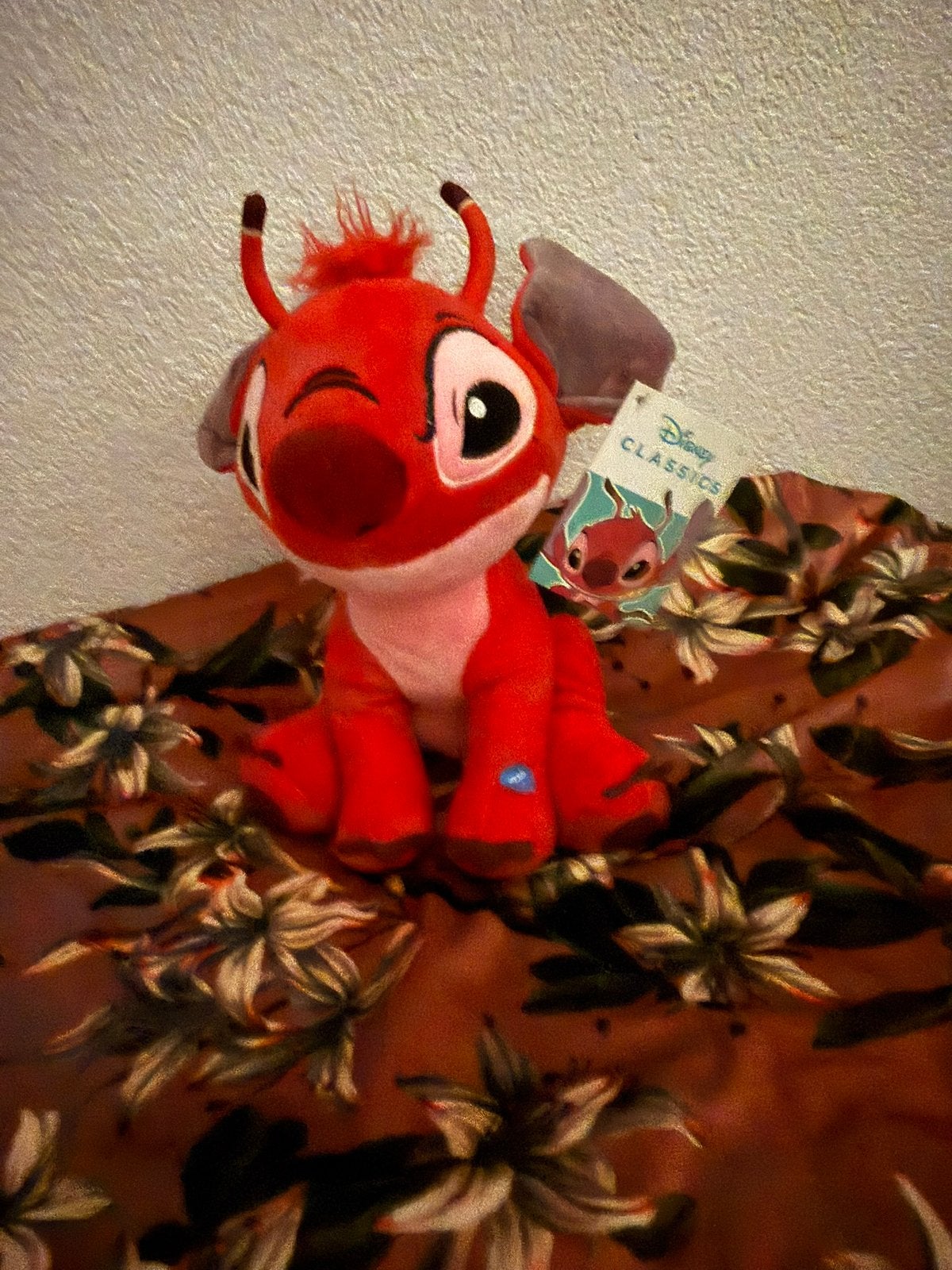 Disney Classics Stitch Knuffel Rood - Zo goed als nieuw, Disney, Overige typen, Ophalen of Verzenden, Middelgroot (20 tot 80 cm)