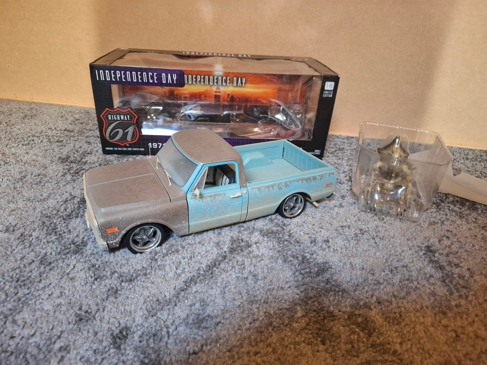 Highway 61 Chevrolet C10 Pickup 1972 Custom 1:18, Ophalen of Verzenden, Gebruikt, Auto, Overige merken