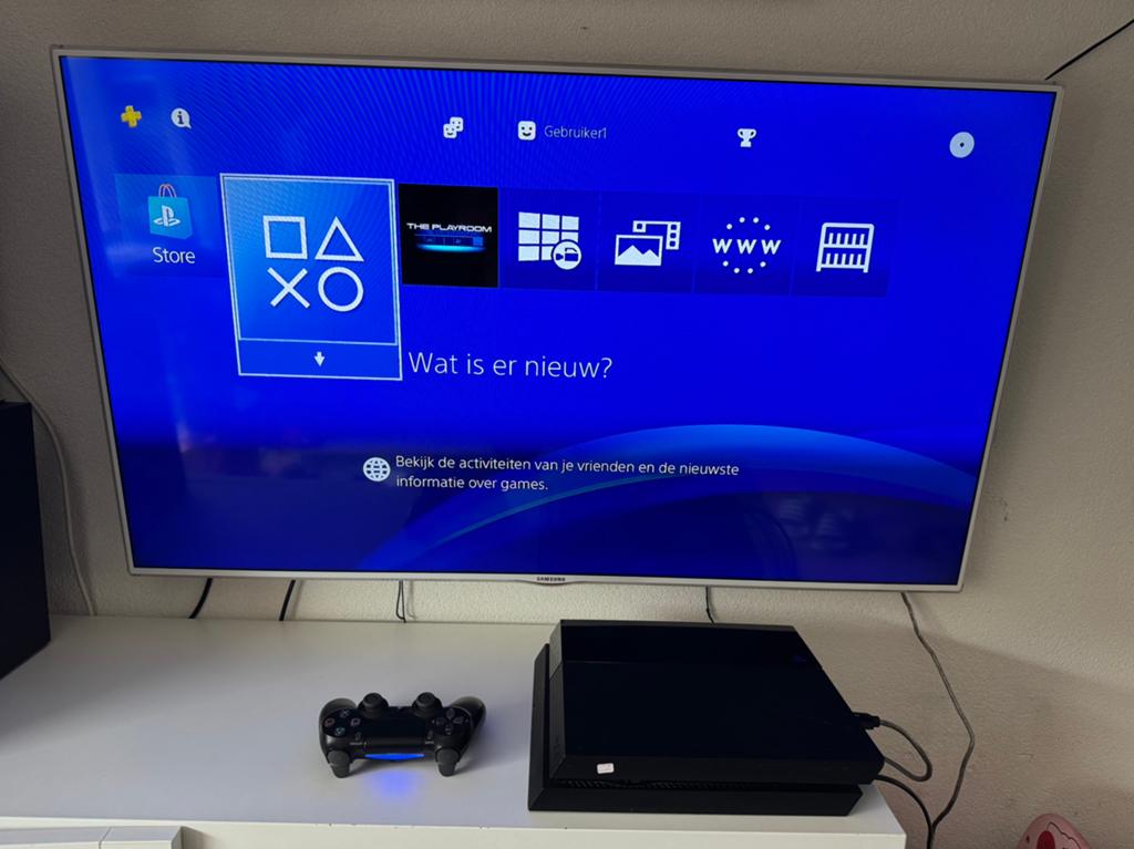 Playstation 4 Slim 1 TB / PS4 Slim 1TB, Ophalen of Verzenden, Zo goed als nieuw, Met 1 controller, Original