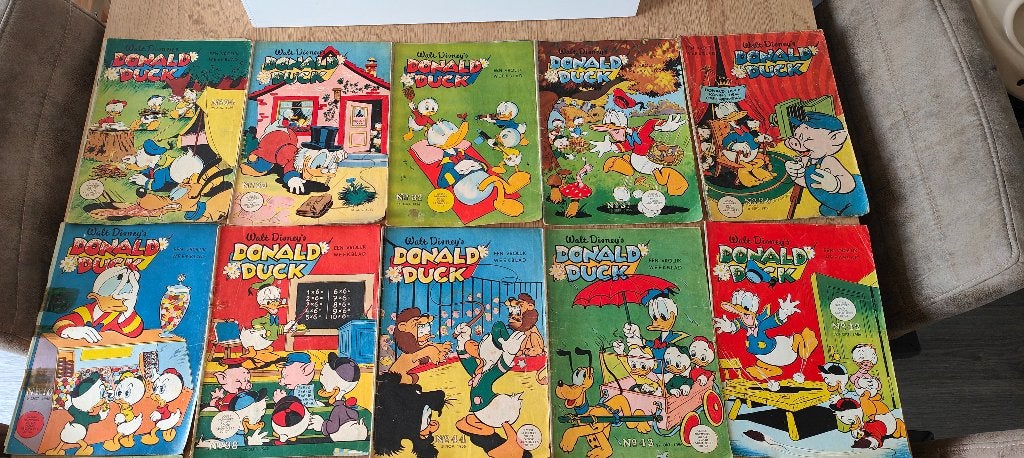 Donald Duck 1956 SPOTPRIJS, Boeken, Gelezen, Ophalen of Verzenden, Donald Duck, Meerdere stripboeken