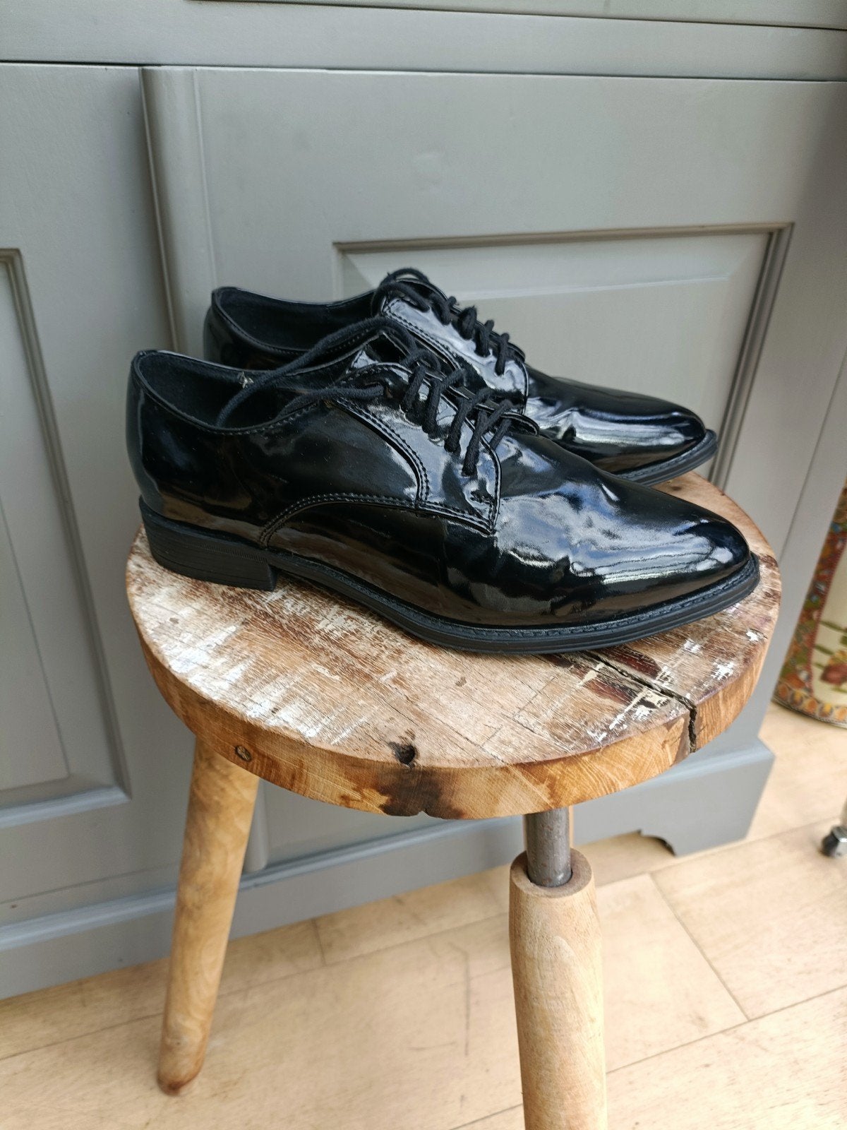 Lakschoenen maat 40, Zwart, Ophalen of Verzenden, Emilio luca, Sneakers of Gympen