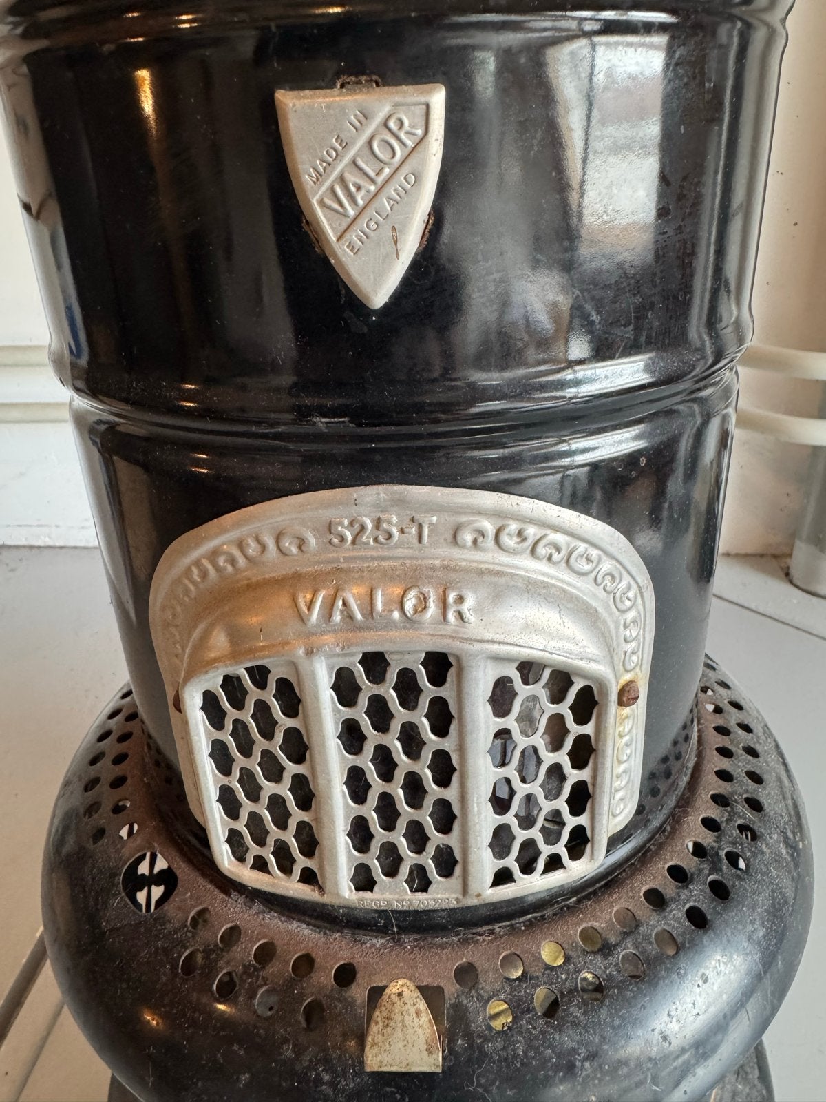 Antieke Valor petroleumkachel - decoratief item, Ophalen of Verzenden