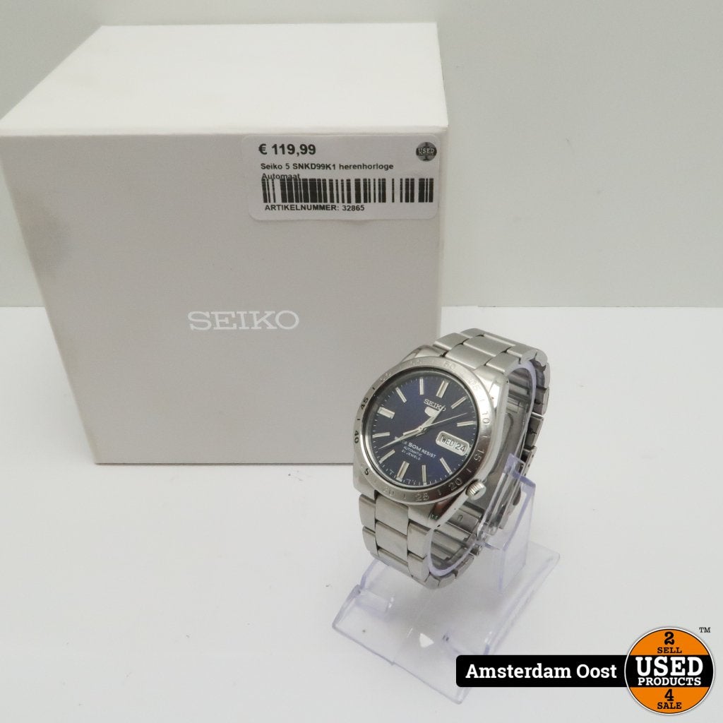 Seiko 5 SNKD99K1 herenhorloge Automaat, Seiko, Zo goed als nieuw, Support@seiko.com, 5-11, Akasaka 2-chome
Minato-ku, Tokyo 107-0052
Japan