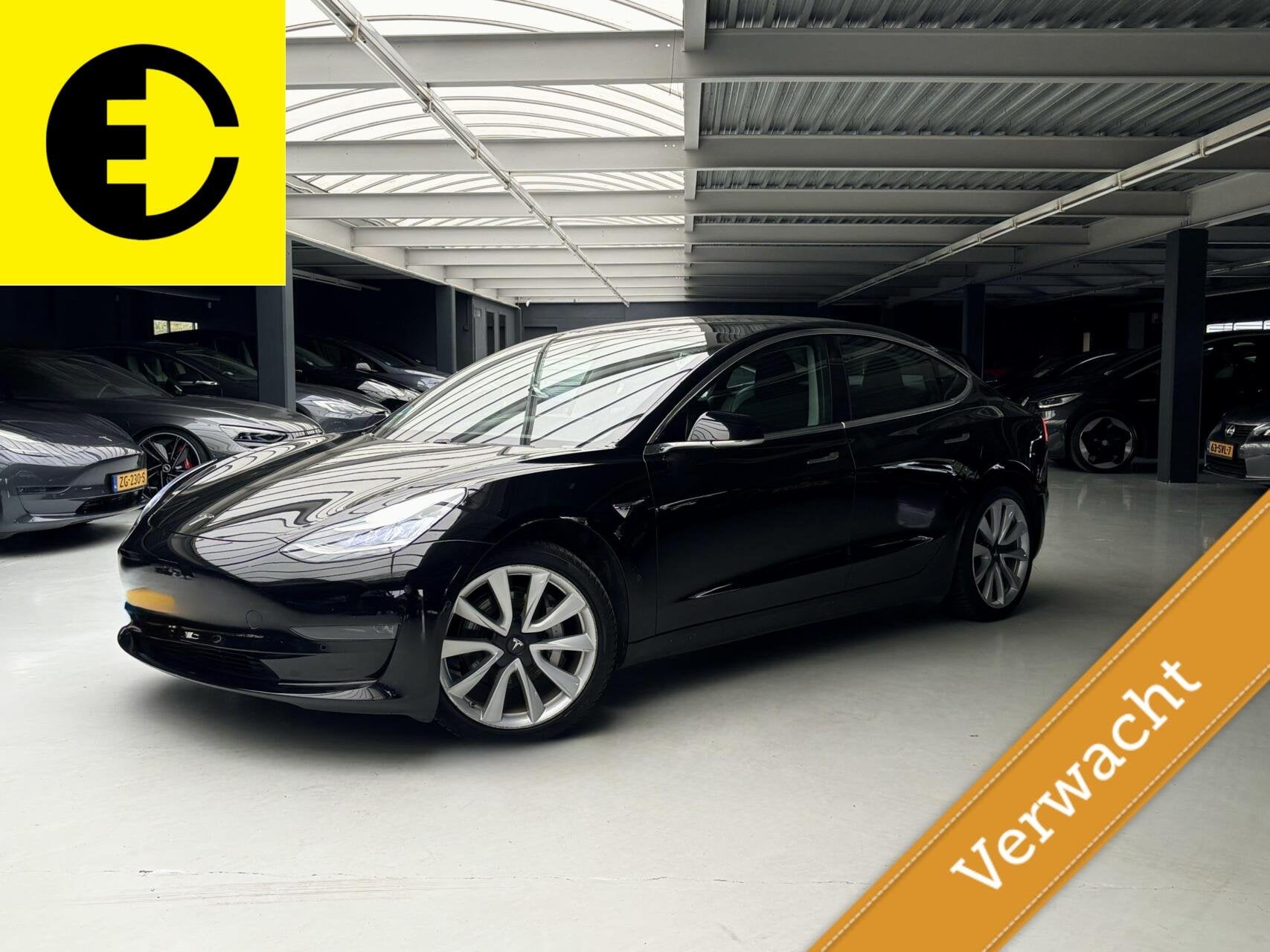 Tesla Model 3 Long Range AWD 75 kWh | Leder | Stoelverwarmin, Automaat, Zwart, Zwart, 351 pk