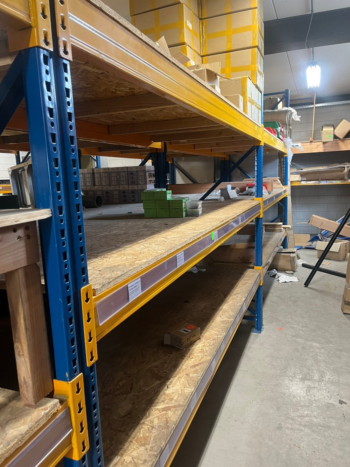 Palletstelling Magazijn, grote partij, Ophalen