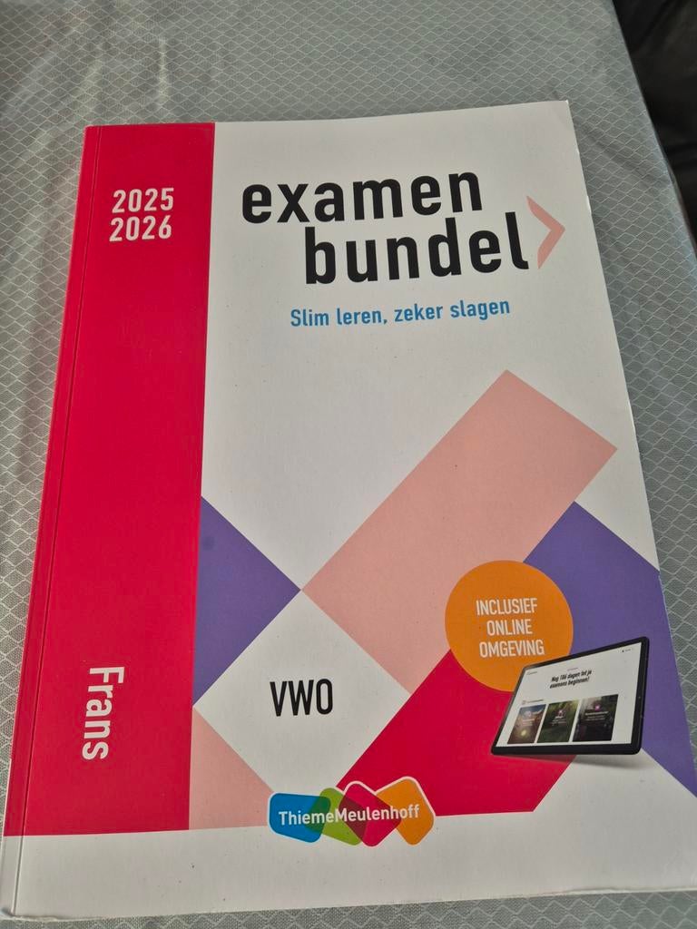 Examenbundel VWO Frans 2025/2026, Ophalen of Verzenden, Zo goed als nieuw, Overige onderwerpen