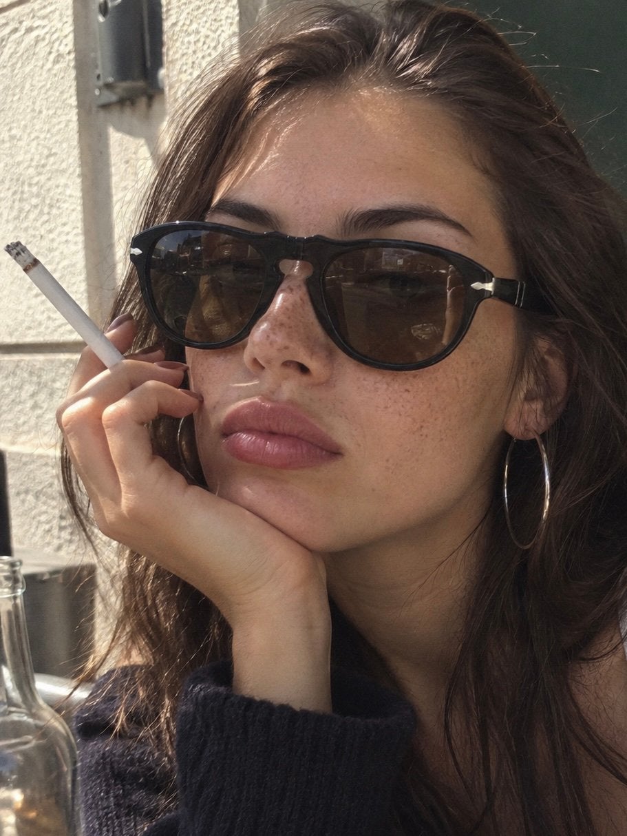 Originele Persol 649 Zonnebril – Zwart – Handmade in Italië, Overige merken, Zonnebril, Zwart, Ophalen of Verzenden