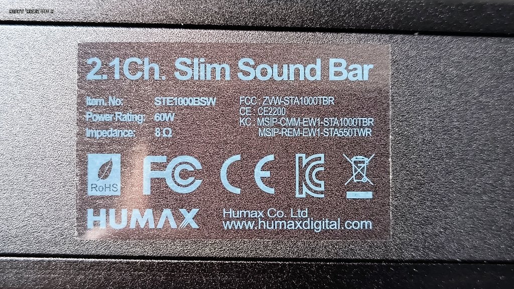 Soundbar, Ophalen of Verzenden, Bluetooth, Gebruikt