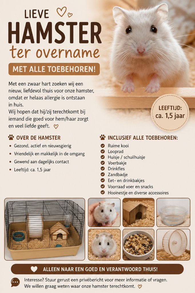 Hamster gratis, Hamster, Maart, Vrouwelijk, Tam