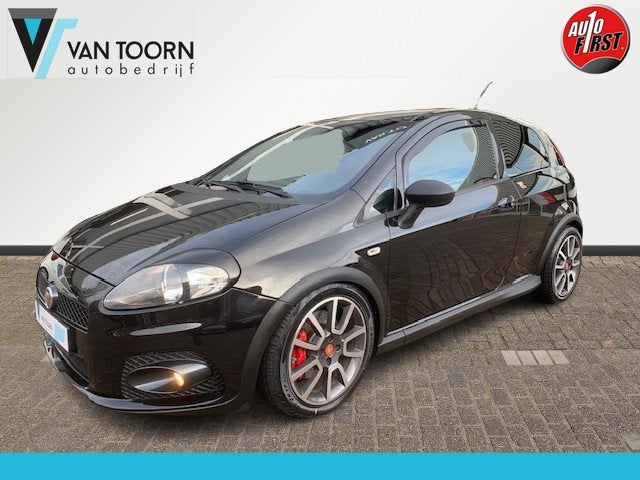 Fiat Grande Punto 1.4-16V Abarth, zeer netjes ! (bj 2009), 1160 kg, Gebruikt, Zwart, 4 cilinders