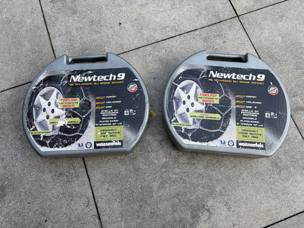 Newtech 9 Sneeuwkettingen - Geschikt voor diverse banden, Ophalen, Zo goed als nieuw