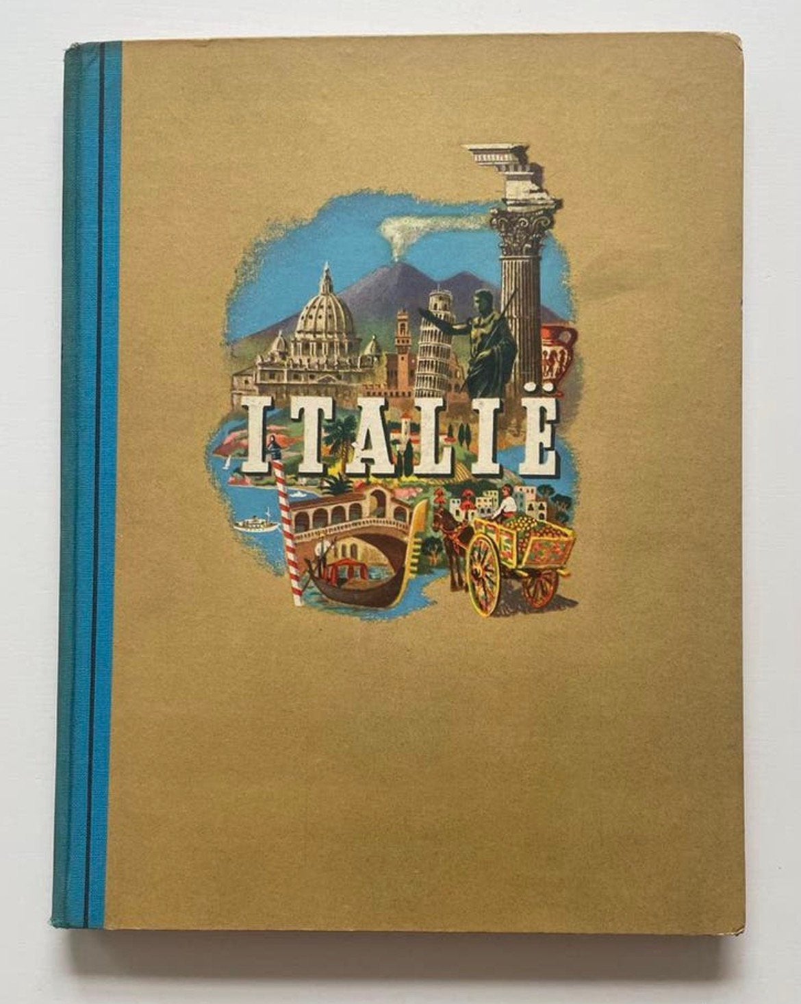 Douwe Egberts plaatjesalbum Italië P. Bakker uit 1957, Ophalen of Verzenden, Gelezen, Plaatjesalbum