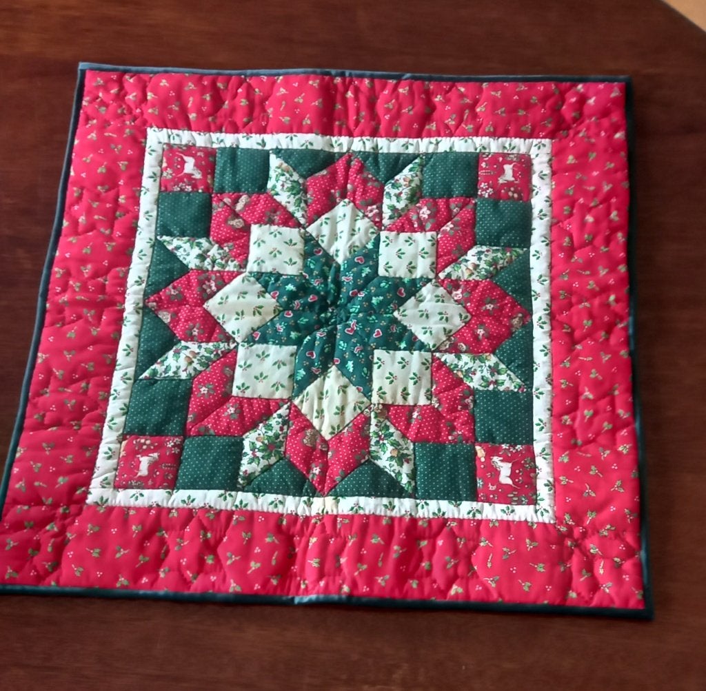 Kerst quilt, Ophalen, Gebruikt