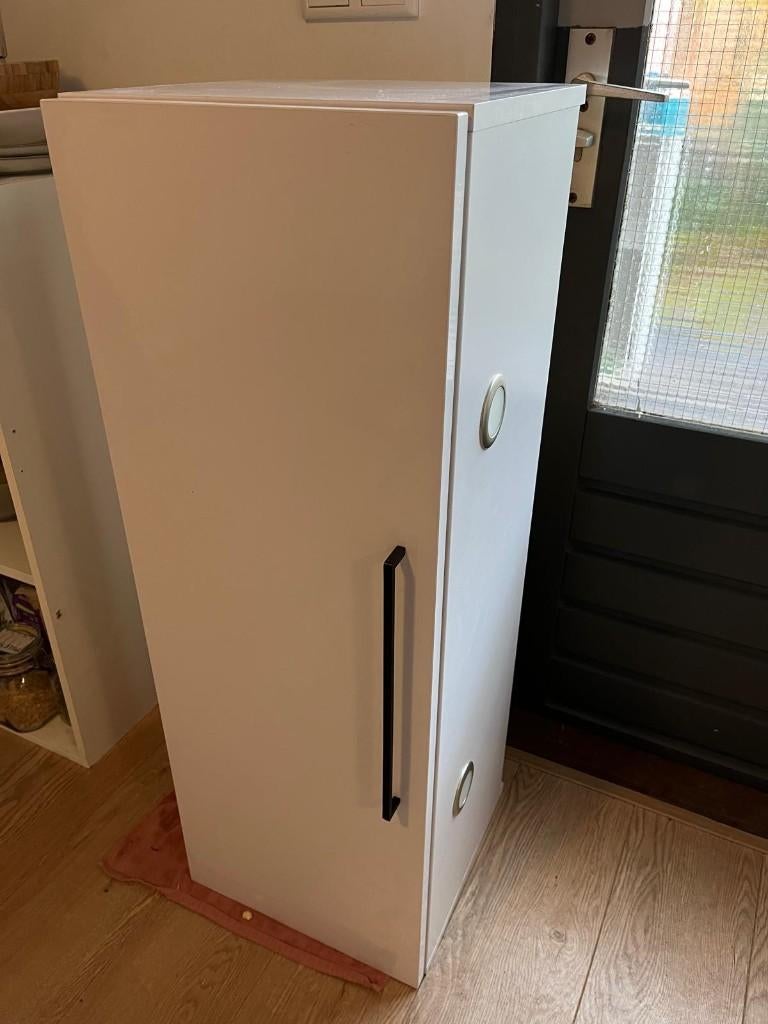Bovenkast keuken wall cabinet met spotjes, Huis en Inrichting, Keuken | Keukenelementen, Ophalen, Gebruikt, 100 tot 150 cm, Wit