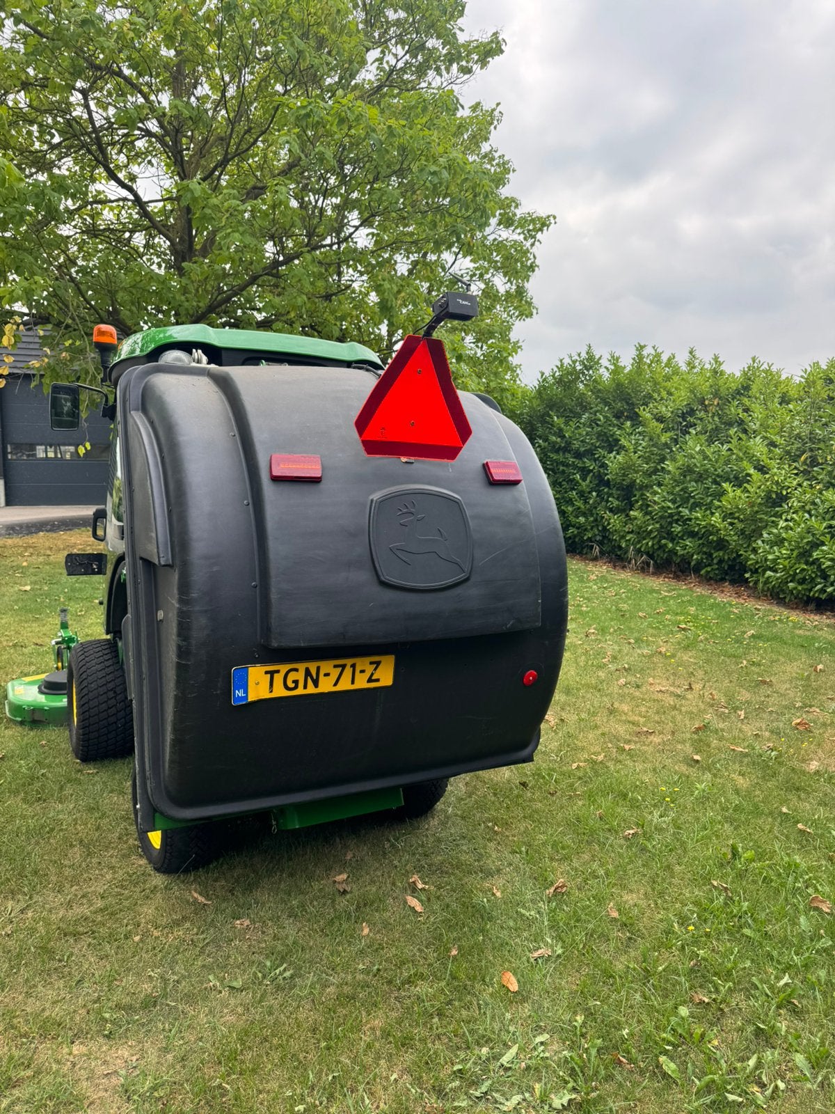 John deere 1585 gazonmaaier, Tuin en Terras, Ophalen, Gebruikt, Elektrische starter, 120 cm of meer