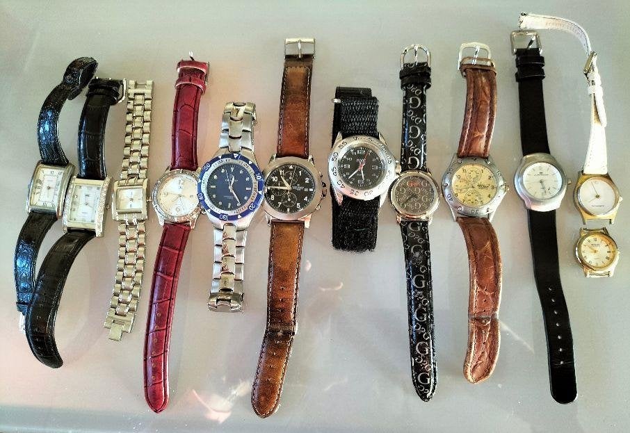 horloges alles bij elkaar voor een leuk bod waren allen goed, Gebruikt, Polshorloge, Ophalen, Overige merken