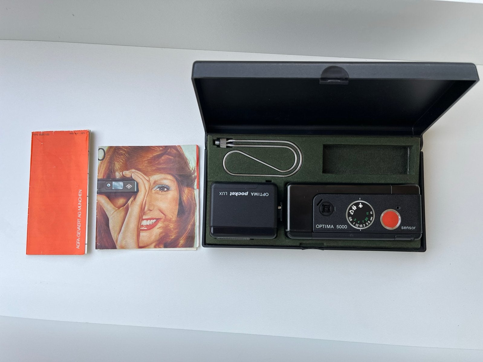 Vintage Agfa Optima 5000 Pocket Sensor Camera - Niet Getest, Ophalen of Verzenden, Niet werkend, Compact, Overige Merken