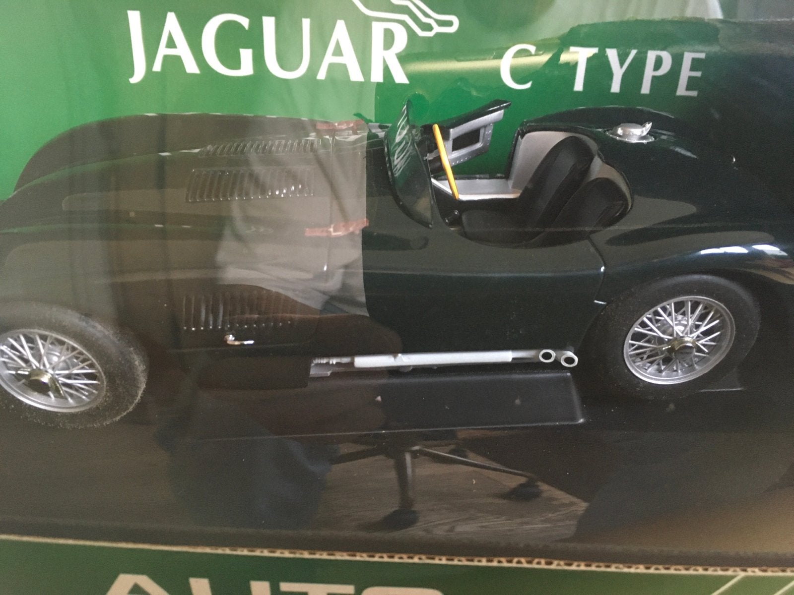 1:18 Jaguar C-Type Groen Autoart Classic Division MIB, Ophalen of Verzenden, Nieuw, Auto, Autoart