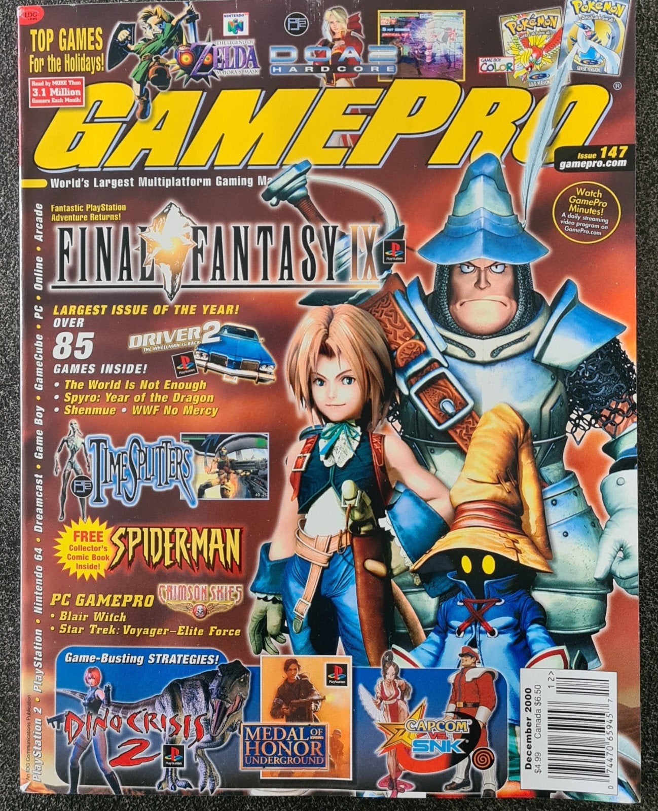 Gamepro December 2000 met Spiderman Comic!, Ophalen of Verzenden, 1980 tot heden, Tijdschrift
