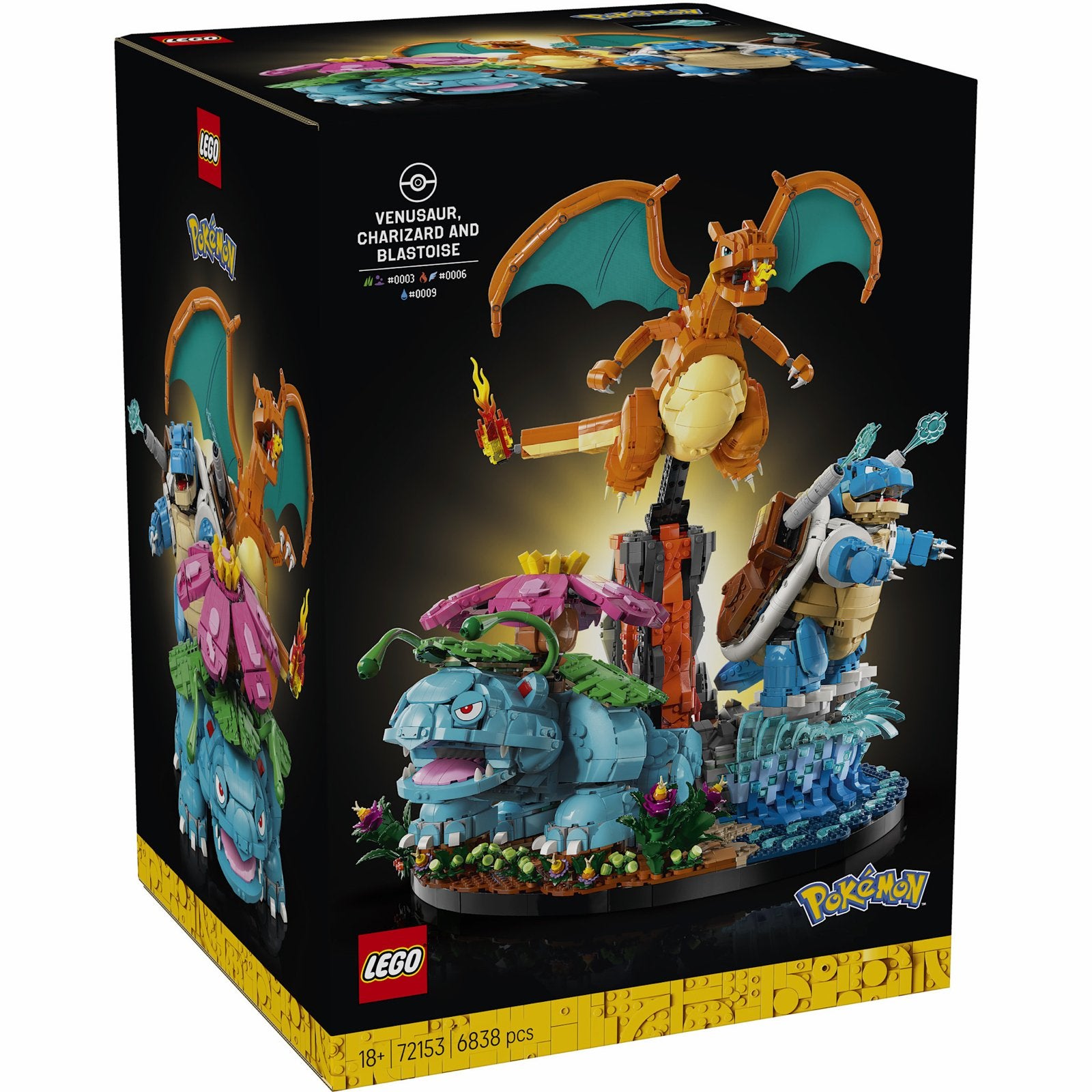 LEGO Pokémon Venusaur, Charizard & Blastoise Set, Verzamelen, Speelgoed, Ophalen of Verzenden, Nieuw