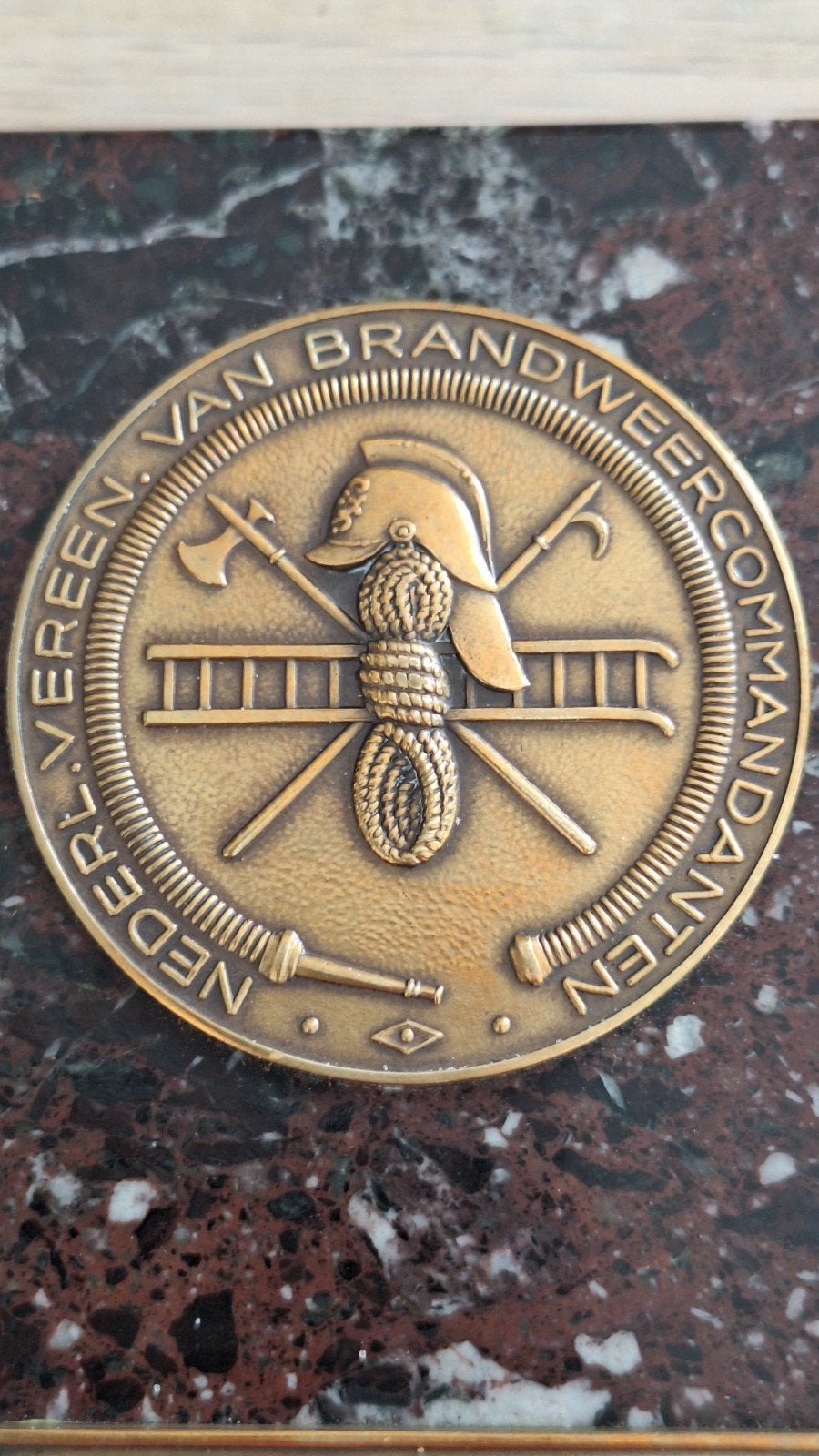 NVBC Brandweer Brandweercommandanten 1946 prijs, Ophalen of Verzenden, Overige soorten, Nederland, Lintje, Medaille of Wings