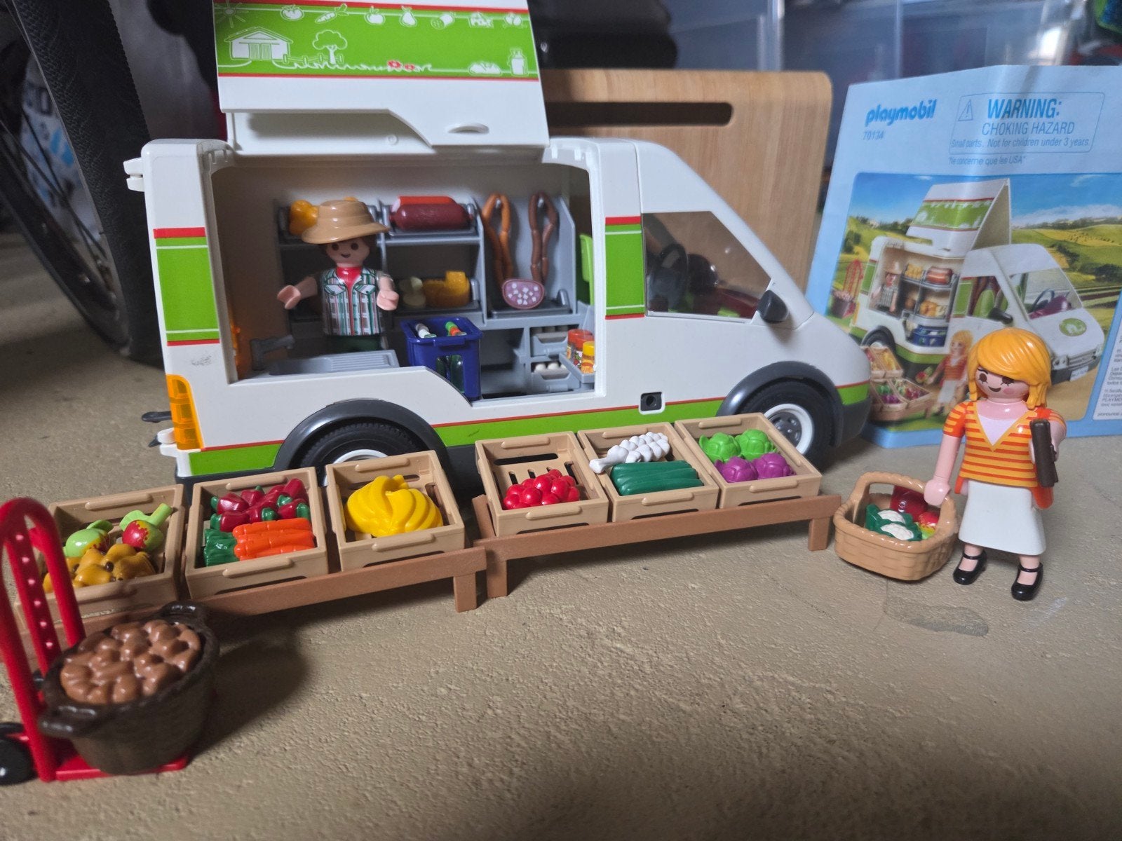 Playmobil 70134 Voedselwagen met accessoires, Kinderen en Baby's, Gebruikt, Complete set, Overige typen, Ophalen of Verzenden