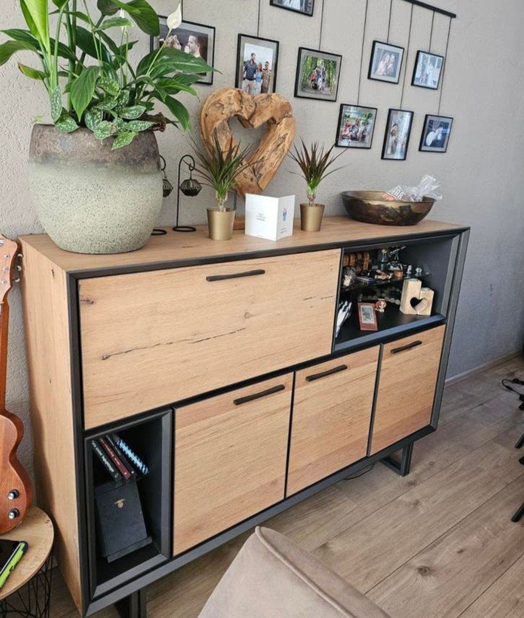 mooi eiken dressoir kast, Huis en Inrichting, Kasten | Dressoirs, Ophalen, Gebruikt, 150 tot 200 cm, Eikenhout