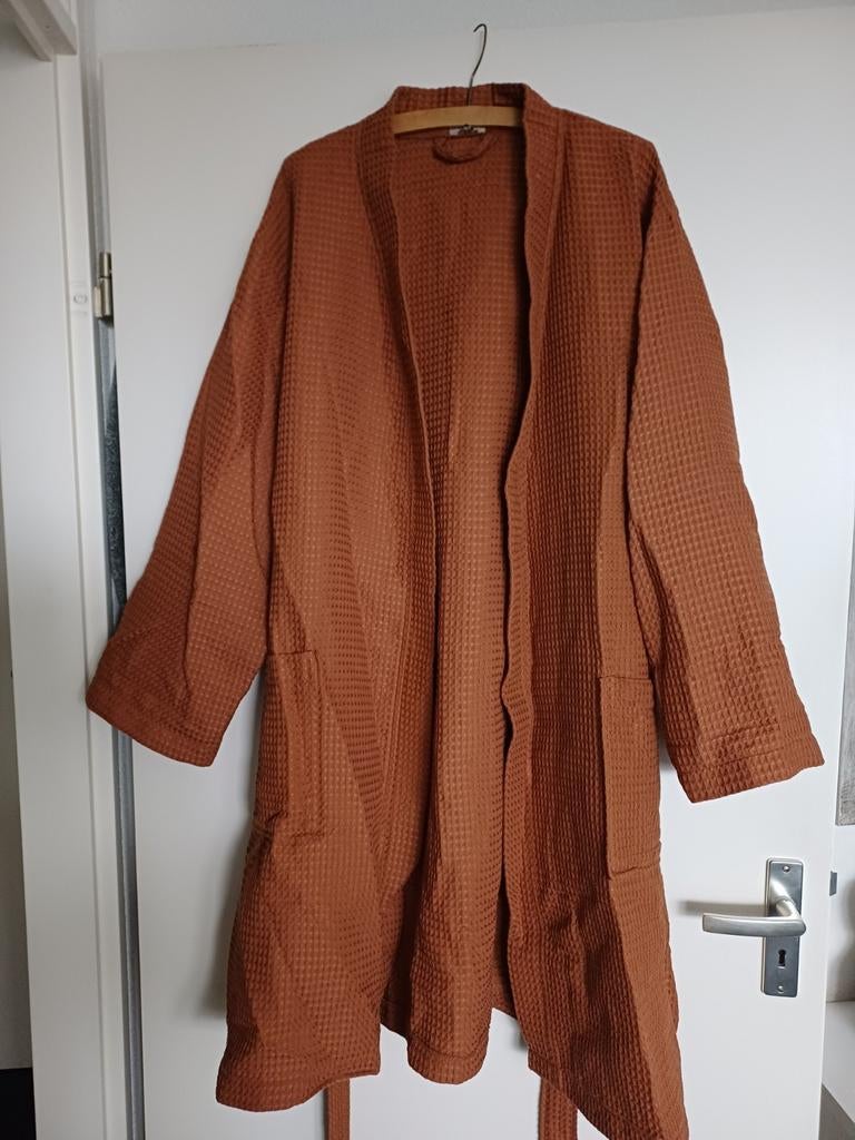 Kayori wafel badjas XL - Terracotta, Ophalen of Verzenden, Zo goed als nieuw