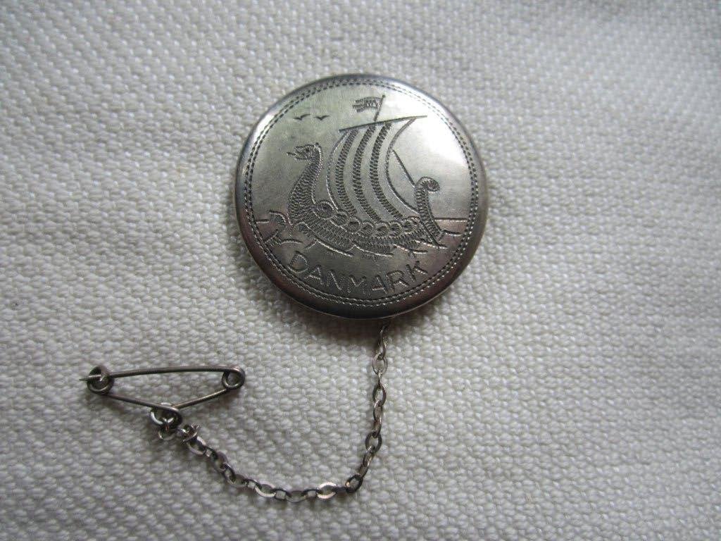 57.  Schitterende oude broche, zilver 839,  PI, Sieraden, Tassen en Uiterlijk, Antieke sieraden, Ophalen, Zilver, Broche