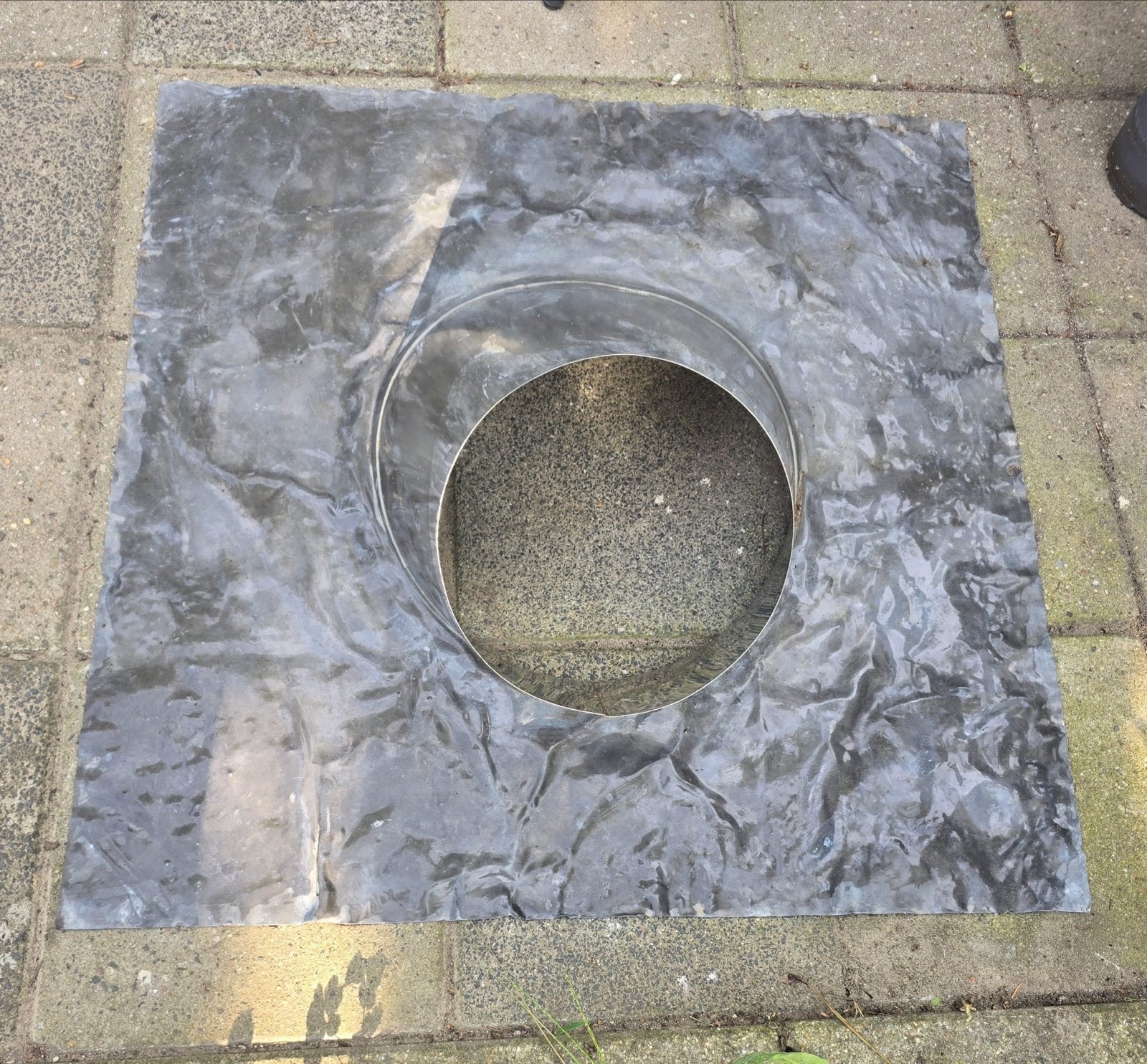 Dakdoorvoer dubbelwandig met lood 30-45 Ø 150/200 mm, Ophalen, Gebruikt