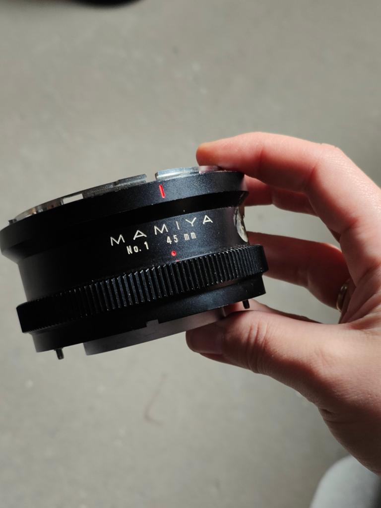 Mamiya Macro Ring No.1 45mm, Ophalen of Verzenden, Gebruikt, Macrolens