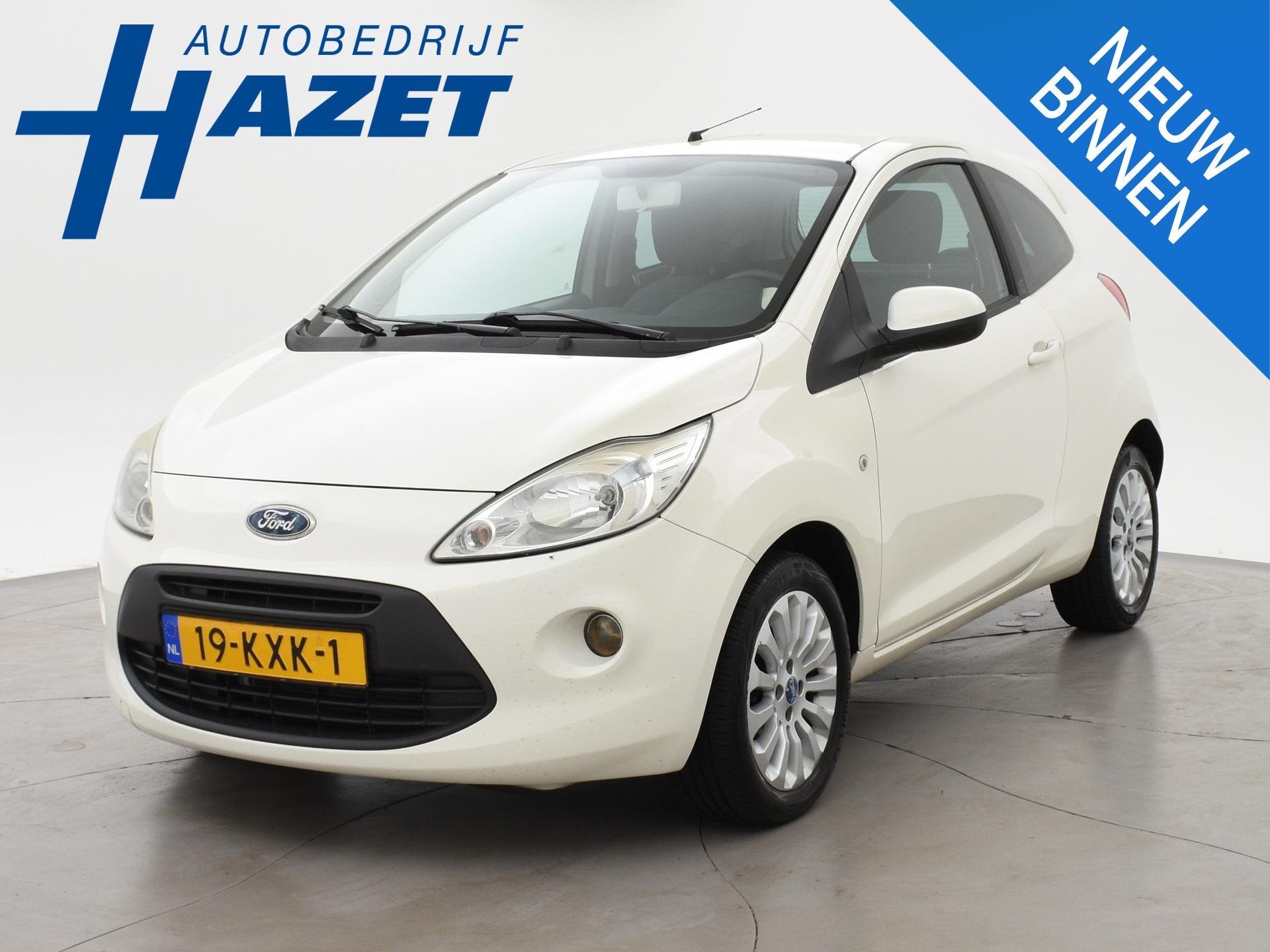 Ford Ka 1.2 TITANIUM + AIRCO | ACHTERSPOILER | LMV | ORIGINE, Auto's, Voorwielaandrijving, Stof, Gebruikt, 1242 cc