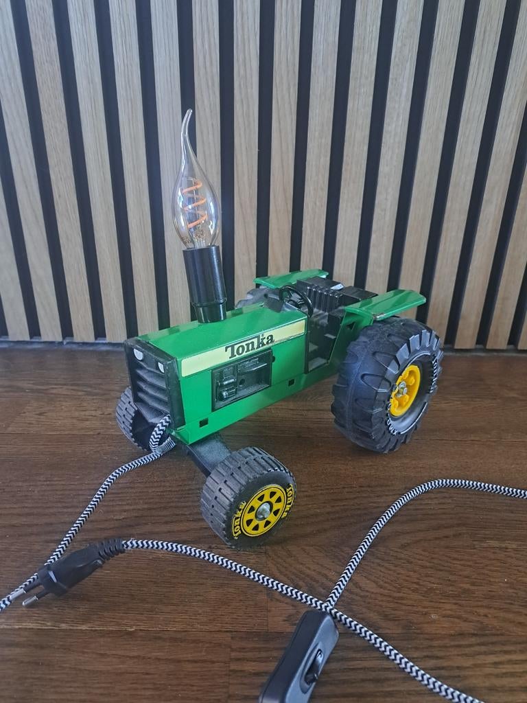 Vintage Tonka trekker met lamp, Ophalen of Verzenden, Zo goed als nieuw, Lamp