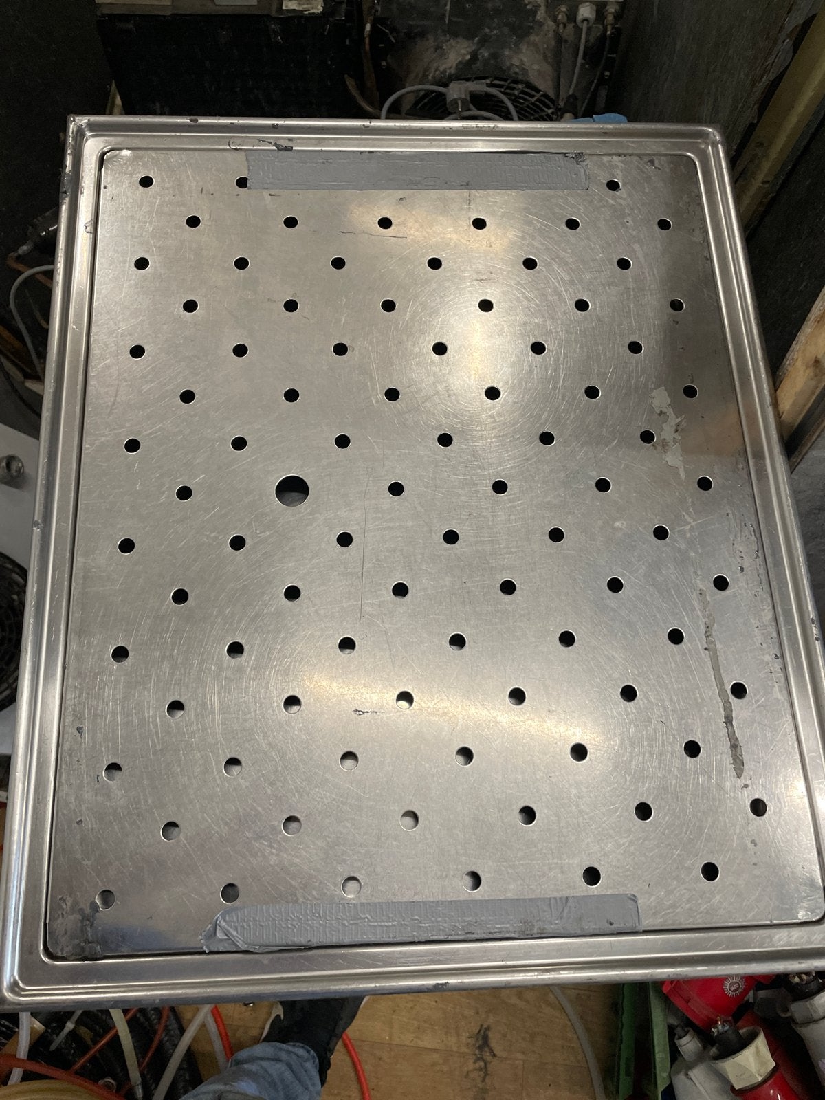 RVS Tapblad 60x50 cm voor Horeca, Ophalen of Verzenden, Gebruikt