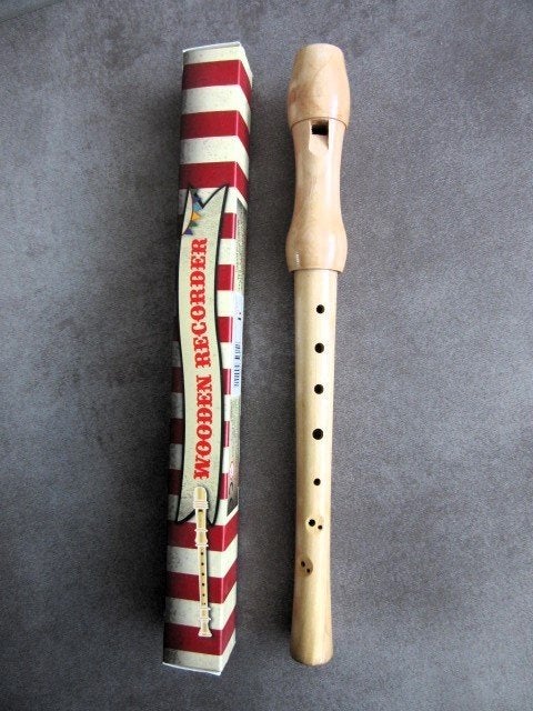 Houten blokfluit - hout fluit - Nieuw - wooden recorder, Ophalen of Verzenden, Nieuw