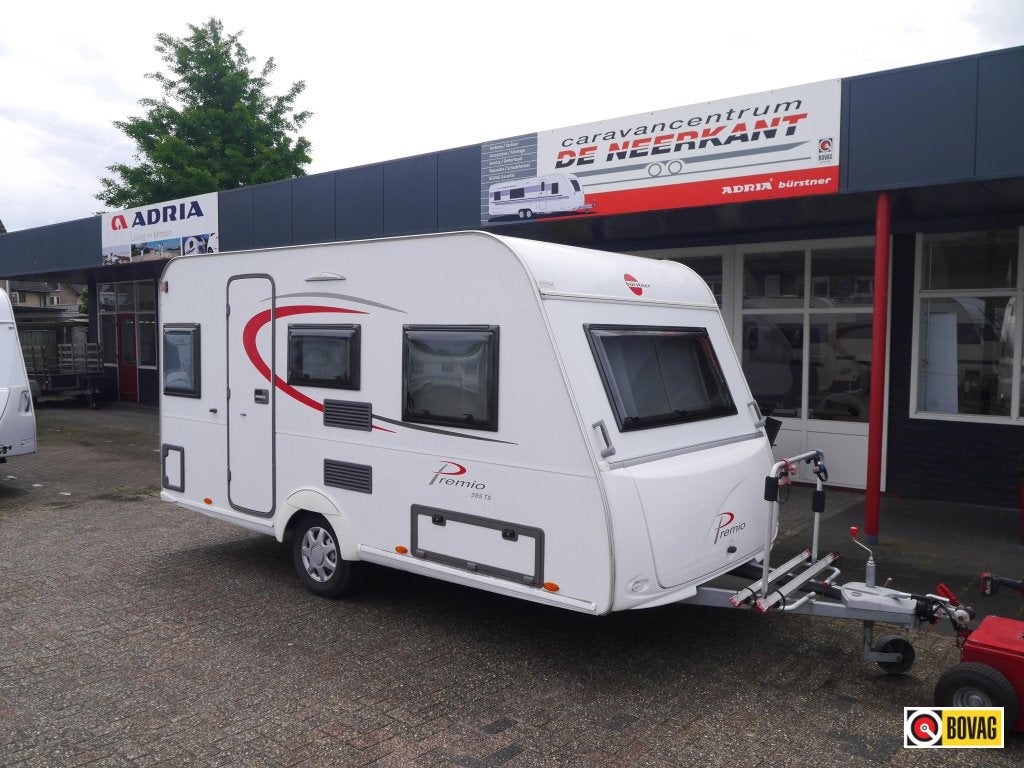 Bürstner Premio 395 TS licht gewicht, Caravans en Kamperen, Overige typen, Standaardzit, Schokbreker, Bedrijf