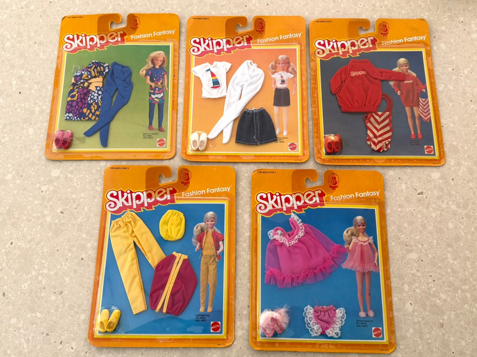 Vintage skipper barbie mattel fashion fantasy nrfp oude pop, Ophalen of Verzenden, Nieuw, Kleertjes
