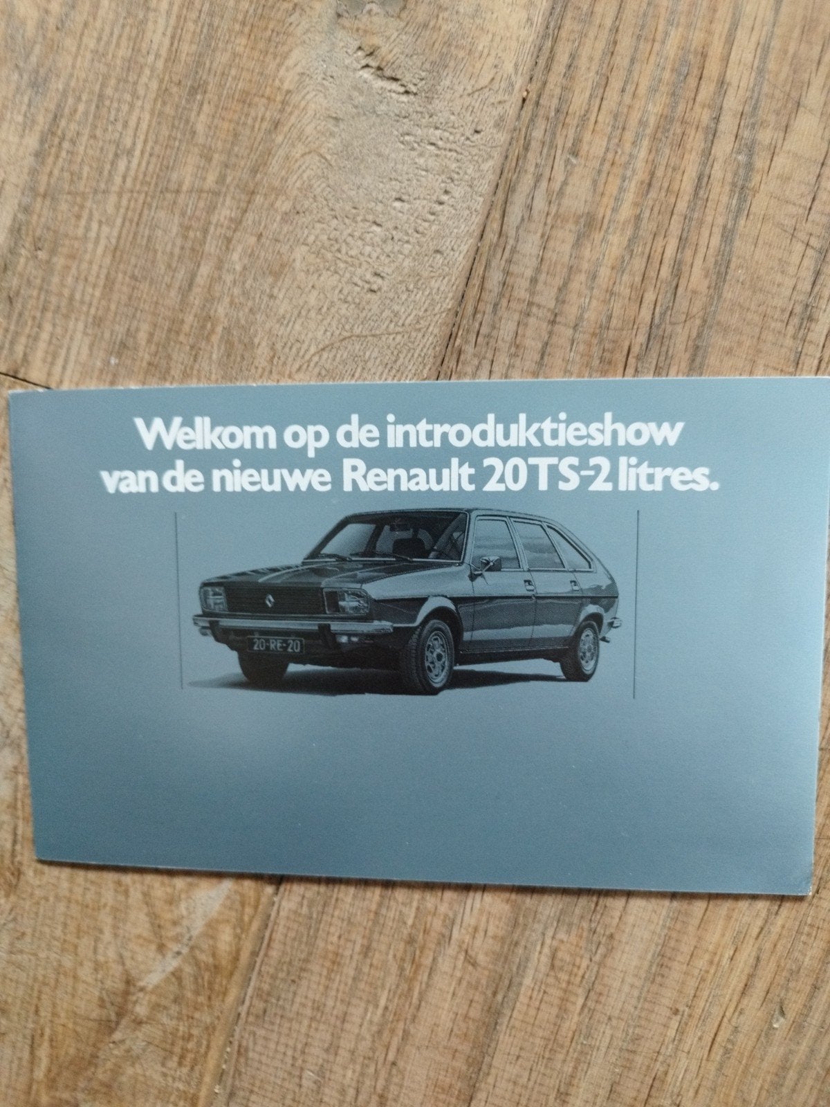 Renault 20 TS 2 liter introductieshow folder 1972, Renault, Ophalen of Verzenden, Zo goed als nieuw, Renault