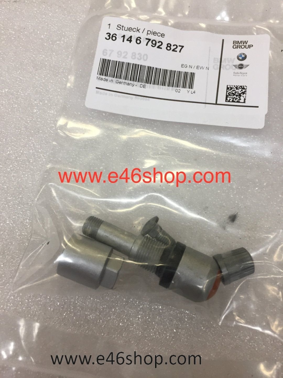 SCHROEFVENTIEL BANDENSPANNING SENSOR RDC BMW OE 36146792827, -, -, Nieuw, Ophalen of Verzenden