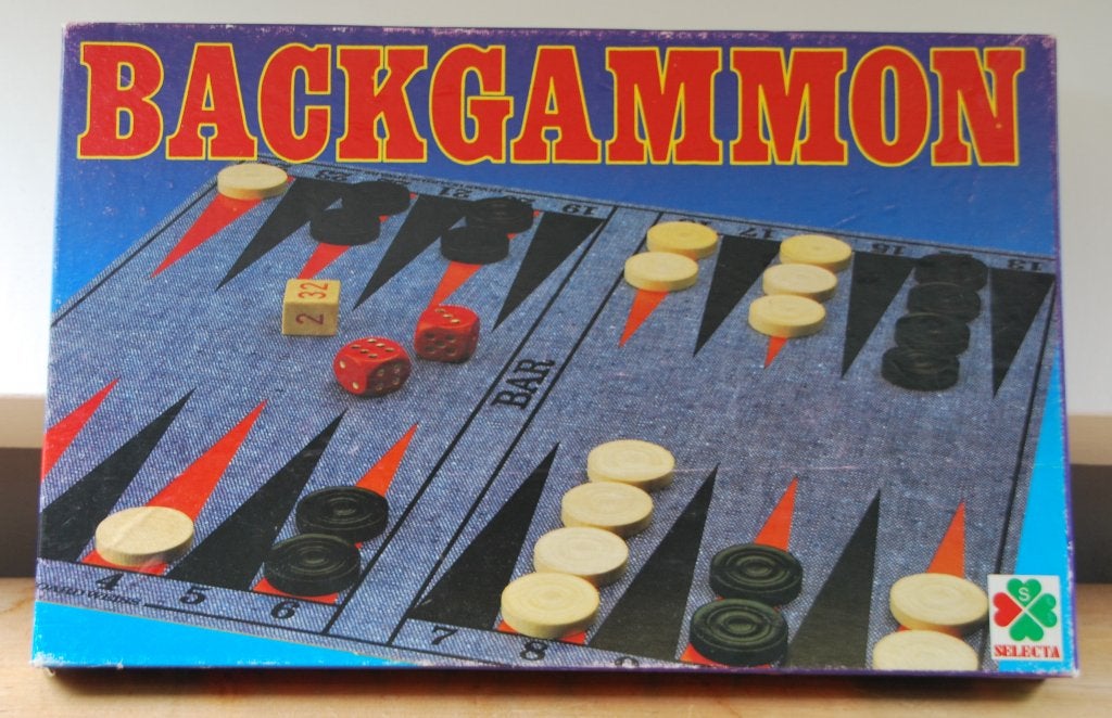 Backgammon, Ophalen of Verzenden, Zo goed als nieuw, Selecta