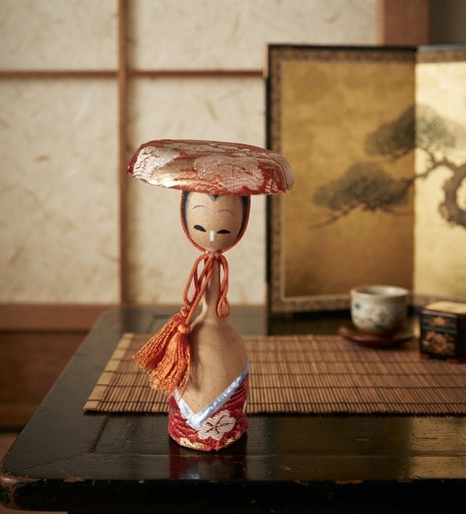 Mooie Matsushima Kokeshi, Hout, 11 cm, Verzenden, Japan