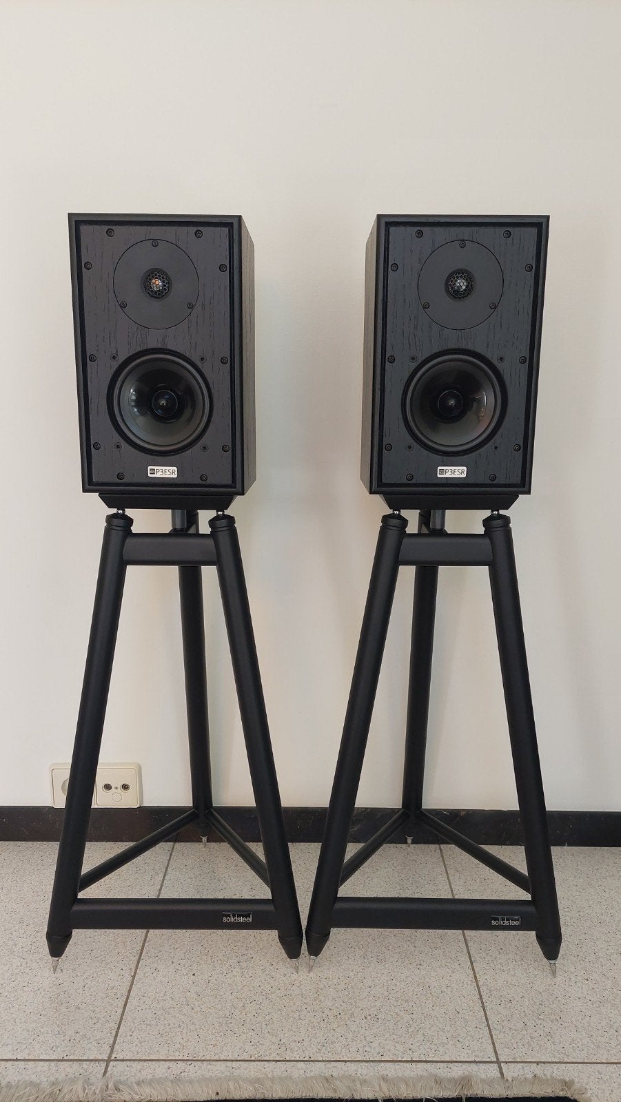 HARBETH P3ESR XD2 IN SATIN BLACK, Ophalen of Verzenden, Zo goed als nieuw, Bowers & Wilkins (B&W), 120 watt of meer